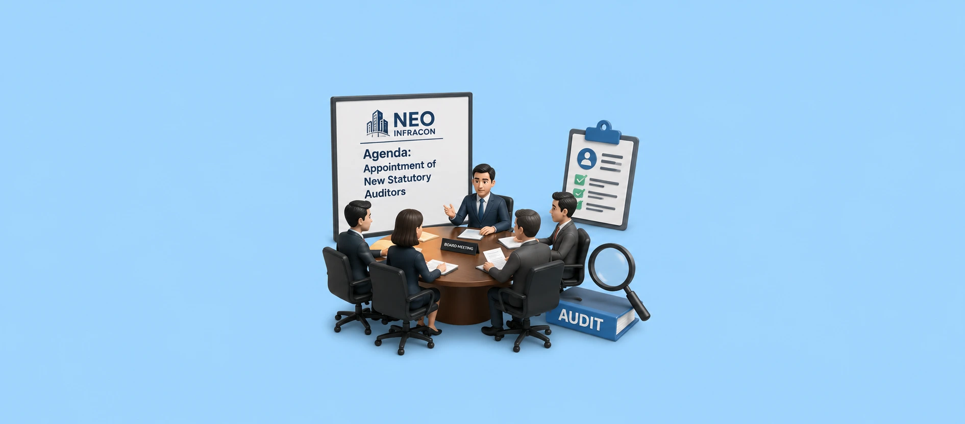 Neo Infracon Board Meeting to Consider the Appointment of New Statutory Auditors